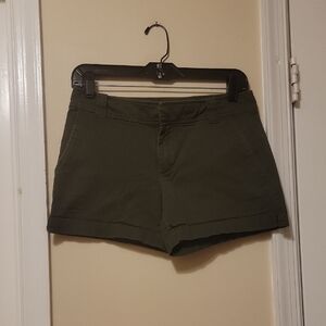 New York & Company Olive Shorts